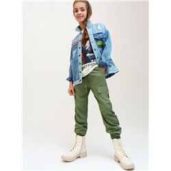 Брюки текстильные для девочек