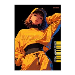 Записная книжка А6 64л. "Стильная девушка-4"