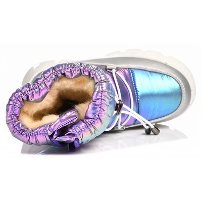 T-10797-H фиол Ботинки зима для девочек (28-35)/8