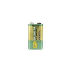 Батарейка солевая GP Greencell Extra Heavy Duty, 6F22-1BL, 9 В, крона, блистер, 1 шт.