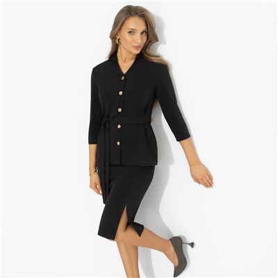 Костюм с юбкой трикотажный, Гордая и дикая (2 в 1, с поясом)