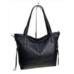 Женская сумка из натуральной кожи, цвет  черный