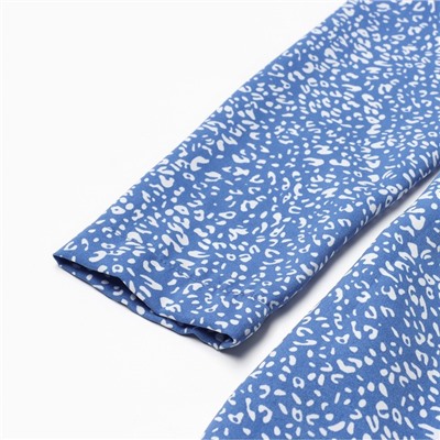 Платье мини женское с воланом MIST, размер 44, голубое