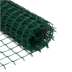 Сетка садовая, 1×10 м, ячейка квадрат 50×50 мм, пластиковая, зелёная, Greengo, в рулоне