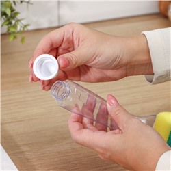 Губка для посуды Доляна, с ручкой дозатором, поролон, абразивное покрытие, 24×5.5×8 см