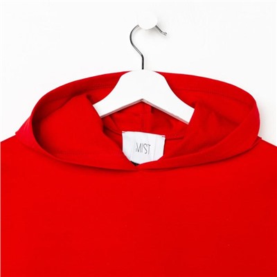 Костюм женский (толстовка, шорты) MIST, размер 48-50, красный