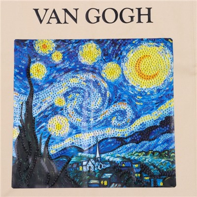 Алмазная мозаика на шоппере для детей «Звёзды и ночь», набор для творчества