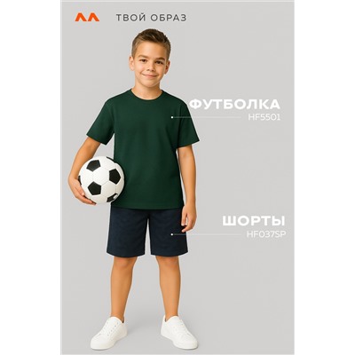 Детская однотонная футболка Happyfox