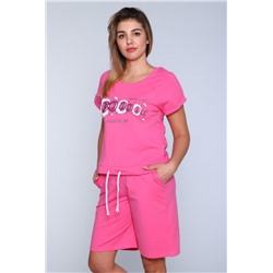 Костюм женский с шортами 304-3 (Розовый)