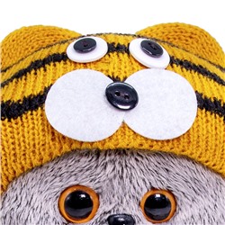 Мягкая игрушка «Кот Басик Baby», в шапке тигрёнка, 20 см