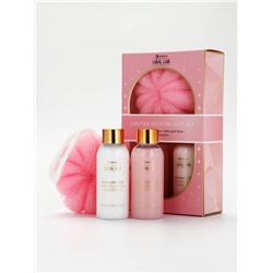 Подарочный набор: гель для душа и крем для тела 2 шт. × 100 мл, мочалка, URAL LAB