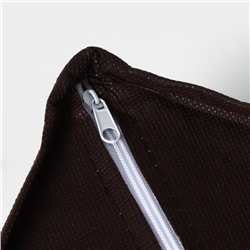 Органайзер для хранения белья Доляна «Вилли», 16 ячеек, 27×25×10 см, бело-коричневый