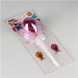 Топпер для торта «Шар», 19×5 см, цвет розовый