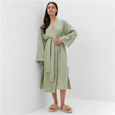 Халат домашний женский KAFTAN Basic, размер 40-42, зелёный