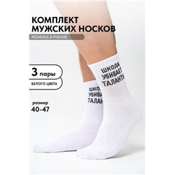 Носки мужские Талант (набор 3 пары) (Белый)