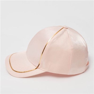 Кепка женская MINAKU с золотым контуром, розовая, размер 56-58