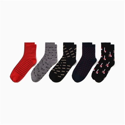 Носки мужские KAFTAN Real man, р. 41-44 (27-29 см), набор 5 пар