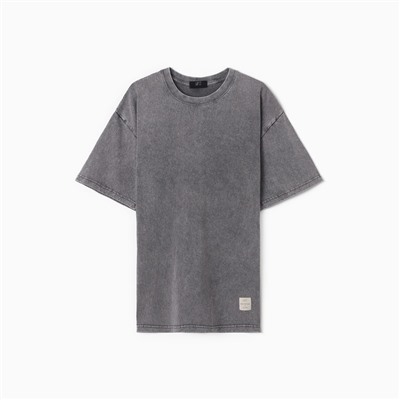 Футболка мужская MIST из вареного хлопка, серый, р-р M