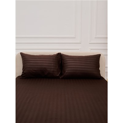 Комплект наволочек Микрофибра Страйп - Шоколад