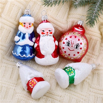 Ёлочные игрушки «Сказочный», набор 5 шт., МИКС