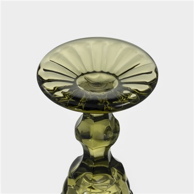 Бокалы для шампанского Magistro «Ла-Манш», 160 мл, 7×20 см, набор 6 шт., стекло, зелёные