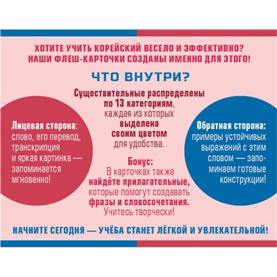 АСТ . "800 самых нужных корейских слов и фраз. Флеш-карточки"