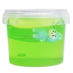 Слайм "Стекло" 90 гр Зеленый с игрушкой
