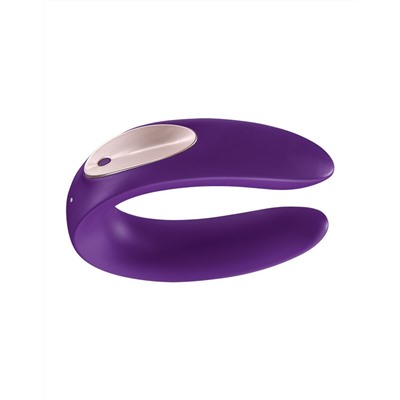 Фиолетовый вибратор для пар Satisfyer Double Plus Remote с пультом ДУ