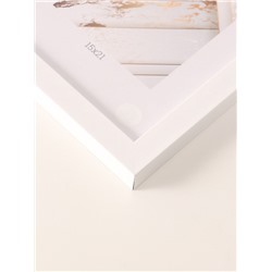 Фоторамка для фото 15×21 см «МИРАМ», пластик, белый, (пластиковый экран)