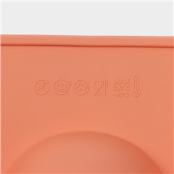 Форма для выпечки Доляна «Яйцо», силикон, 30×17.5 см, 5 ячеек (10×7×3.5 см), персиковый