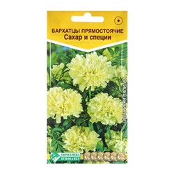 Семена Цветов Бархатцы прямостоячие Сахар и Специи, 0,1 г