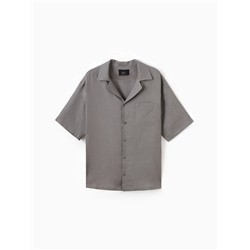 Рубашка мужская с коротким рукавом MIST, размер 54, серая