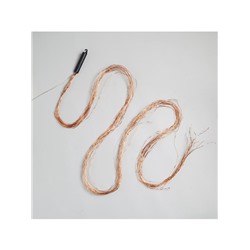 Гирлянда «Конский хвост» 20 нитей по 2 м, IP20, медная нить, 400 LED, свечение тёплое белое, 12 В