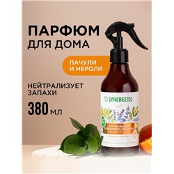 Освежитель воздуха SYNERGETIC «Пачули и нероли», 380 мл