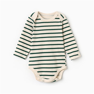 Боди с длинным рукавом «Крошка Я» Oranges, размер 62-68, молочное