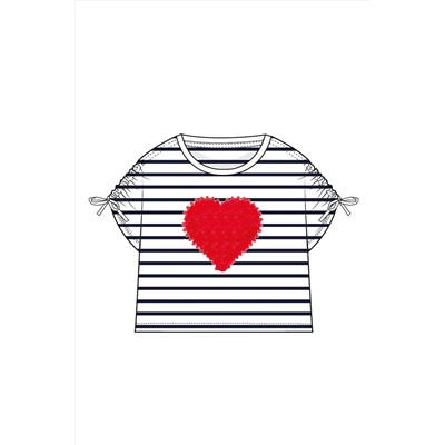 Джемпер трикотажный для девочек (футболка) PLAYTODAY, 1122502