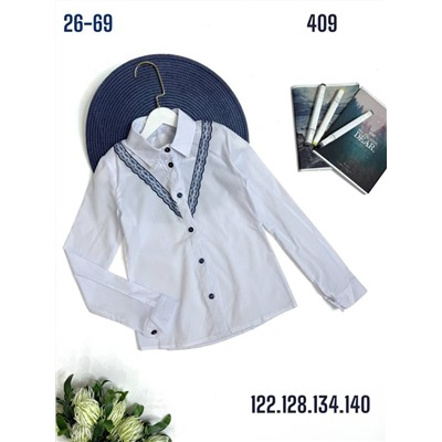 Блузка 409 белый