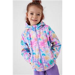 Куртка текстильная с полиуретановым покрытием для девочек (ветровка) PLAYTODAY, 1240297