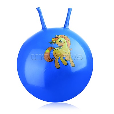 Мяч с рожками 45см "Единорожка" (цвет в ассортименте)