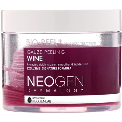 Neogen, Bio-Peel, диски для пилинга, с экстрактом вина, 30 шт., 200 мл (6,76 жидк. унции)