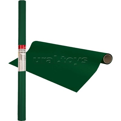 Пленка самоклеящаяся меловая 45х100 см, зеленая, полипропилен 100 мкм, матовая поверхность, в рулоне, индивидуальная упаковка