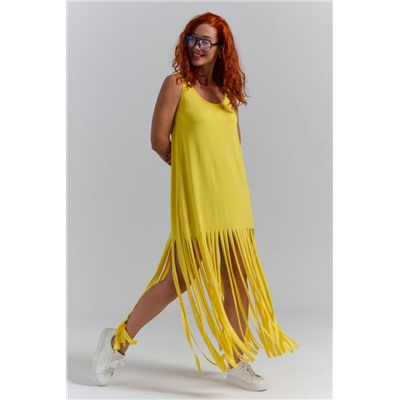 7488 Платье женское (Желтый яркий)