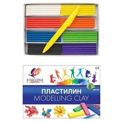Пластилин   8цв 160 гр. "Классика" 12с867-08 Луч