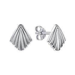 Серьги из серебра без вставки, Л-11800