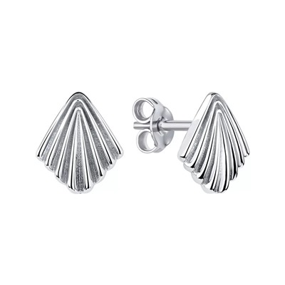 Серьги из серебра без вставки, Л-11800