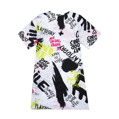 Фуфайка трикотажная для девочек (футболка удлиненная)