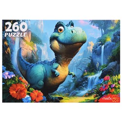 Пазлы 260 "Динозавр на прогулке"