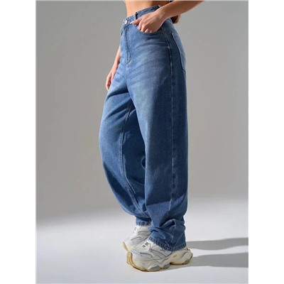 Джинсы багги мом