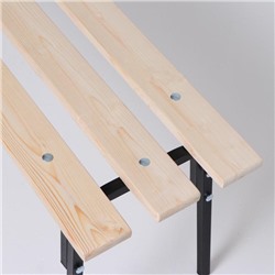 Лавка для сада и дачи «Хит», 118×33×45 см, дерево, металл