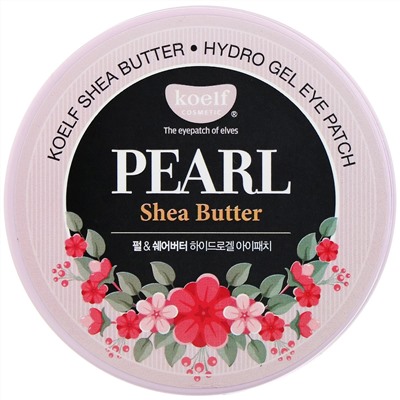 Koelf, Масло ши Pearl, гидрогелевые патчи для глаз, 60 патчей